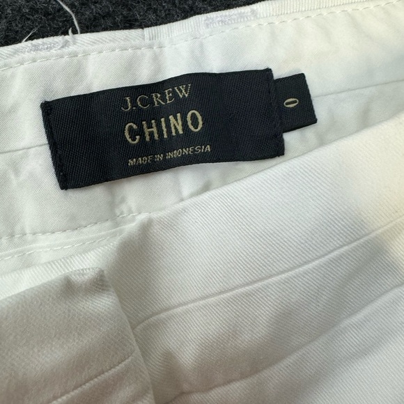 J CREW CHINO WHITE SHORTS Cotton Size 0 - Picture 5 of 9